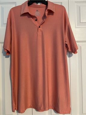 Men's Coral Polo Shirt - Size XL